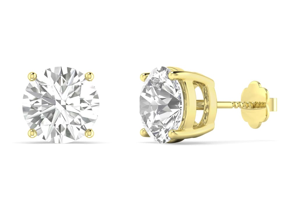 Round Solitaire Studs