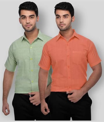 DESHBANDHU DBK - Multicolor Cotton Regular Fit Men's Formal Shirt (Pack of 2)