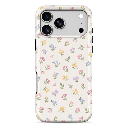 WrapCart Pastel Tiny Florals Double Layer Armour Mobile Cover