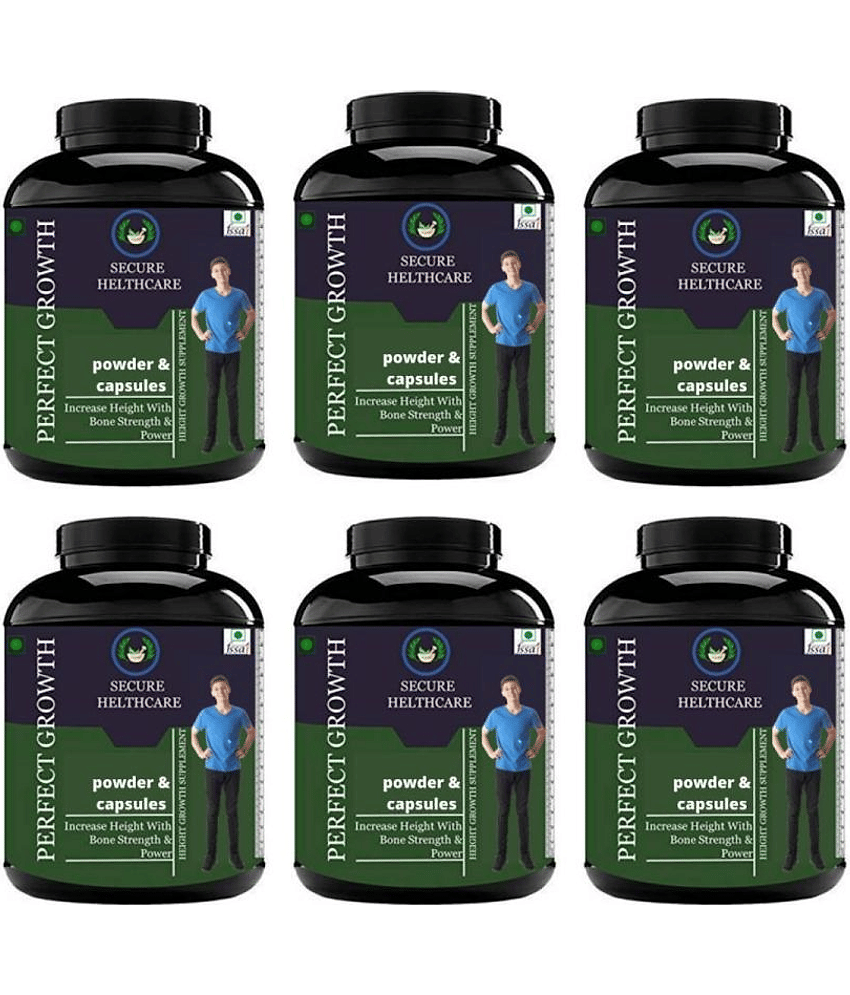 Secure Healthcare Perfect Growth Mango Flavor 0.6 kg Powder Pack of 6