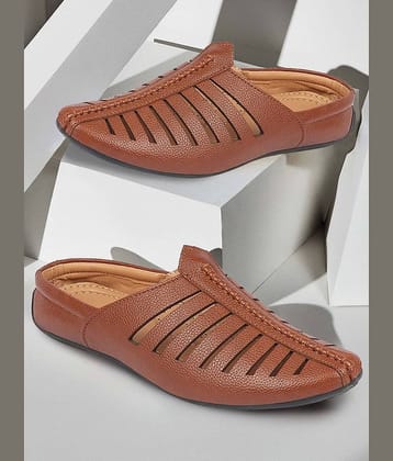 Fausto Brown Men's Mojaris