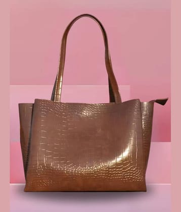TCRAZY Shoulder Bag PU Set of 1 ( Brown )