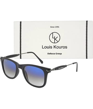 LOUIS KOUROS Black Square Sunglasses ( Pack of 1 )