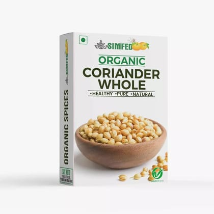 SIMFED Organic Coriander Whole 100g Pack of 3