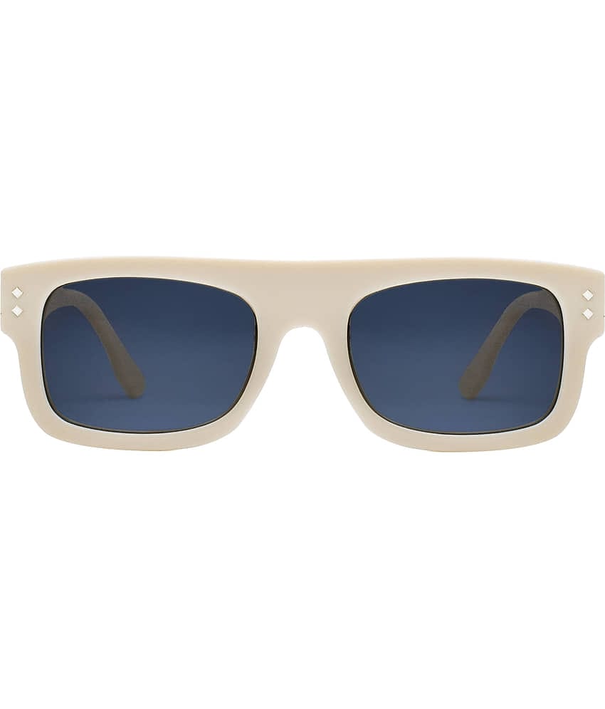 Peter Jones - White Oversized Sunglasses ( Pack of 1 )