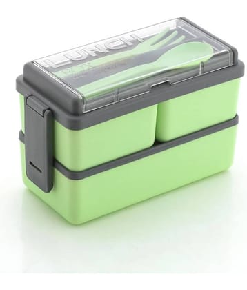 Analog Kitchenware Kids/College/Office Plastic Lunch Box 3 - Container ( Pack of 1 )