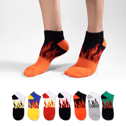 Fire No-show Limited Edition-Pack of 7-Pairs
