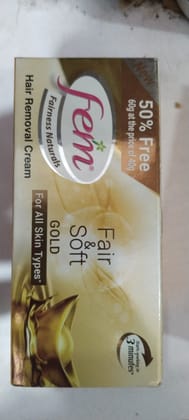 Fem Hair removal cream Fair & Soft Gold 