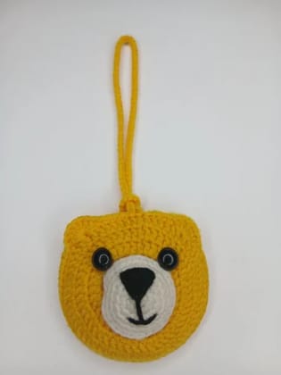 Handmade crochet emoji pouch, cute emoji coin pouch, air pods pouch, keychain pouch, bag charm, multi purpose storage  pouch Pack Of 4