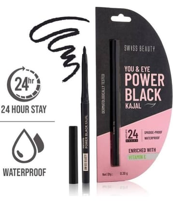 You & Eye Power Black Kajal, 0.30g (Pack of 1)