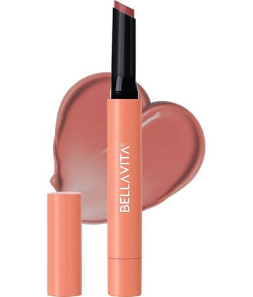 BELLAVITA All Hearts Lip Plumper | Hydrating Plumping Gloss | Natural Tint & Shine | BellaMood Tech | Paraben Free Lip Gloss | Crush Fever | 1.2g