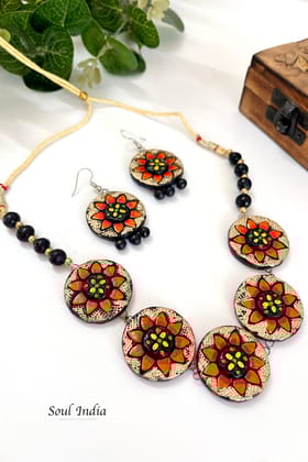 Handmade Statement Terracotta Jewellery Set