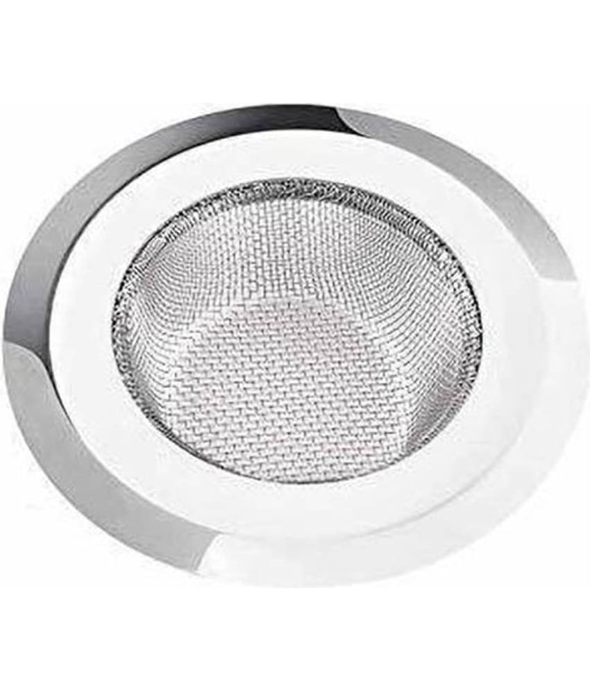 Shree Krishna Stainless Steel Sink Strainer/Jali (Size-2) Silver 3inch Steel Angle Cock