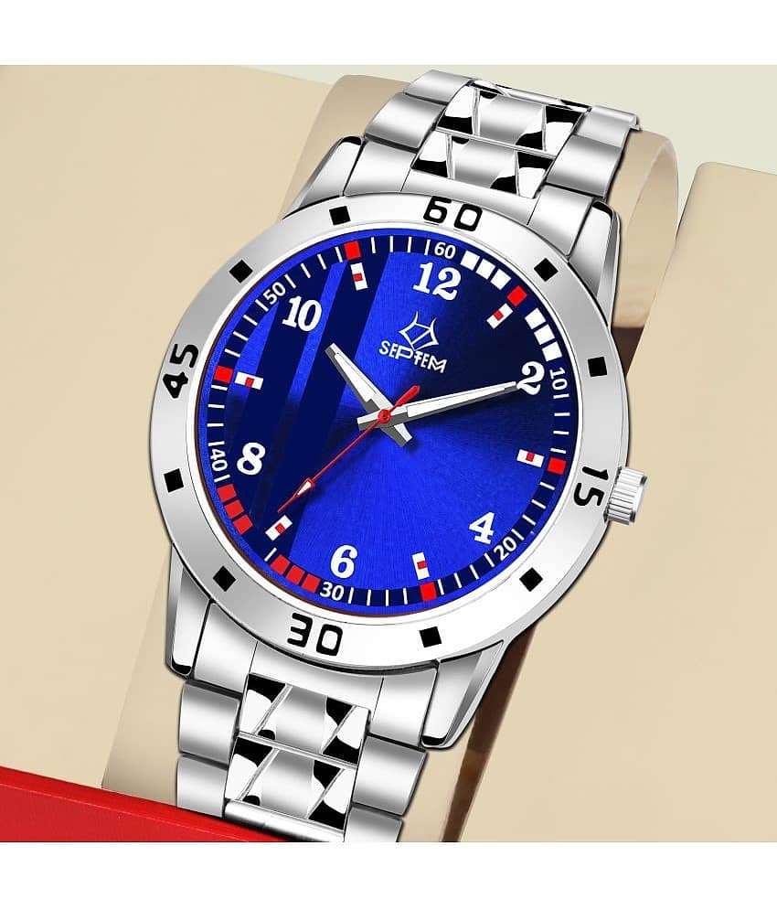 Septem Silver Stainless Steel Analog Men's Watch