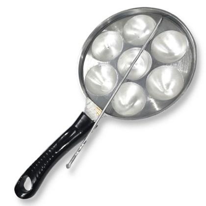 7 Cup Indolium Paniyaram Maker with Long Handle