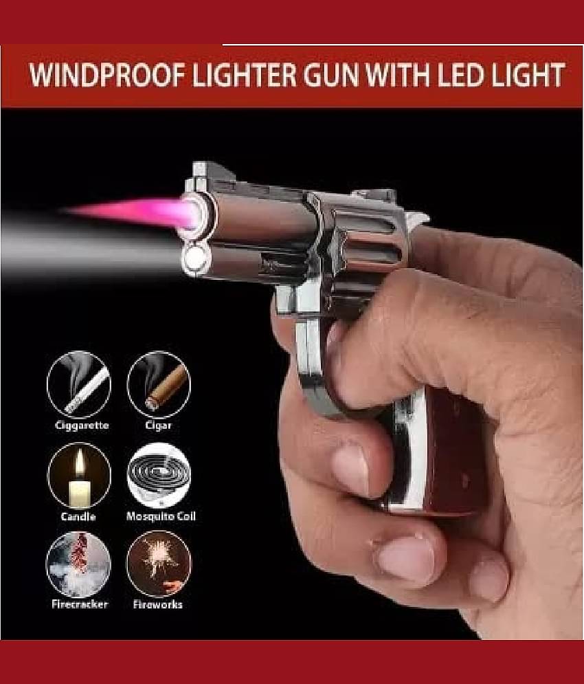 PAAVI Multicolor Aluminium Cigarette Lighter ( Pack of 1 )