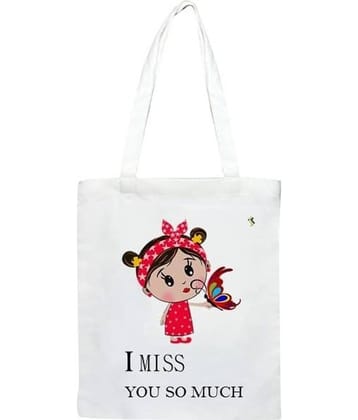 Jellify Tote Bag Canvas Set of 1 ( Multicolor )