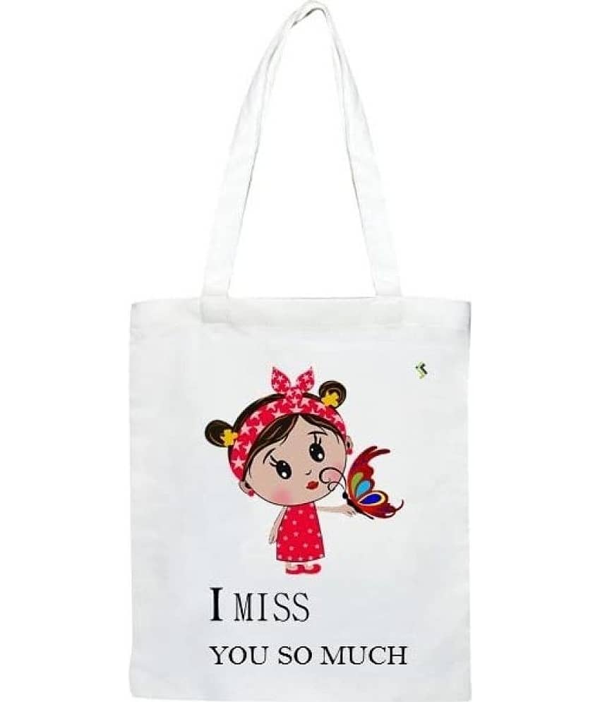 Jellify Tote Bag Canvas Set of 1 ( Multicolor )