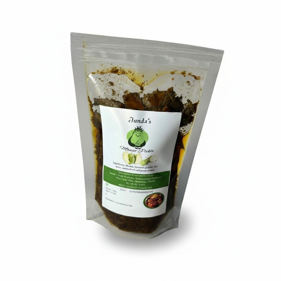 Junda's Mango Pickle - 150 gm - 150 gm - One stand-up pouch
