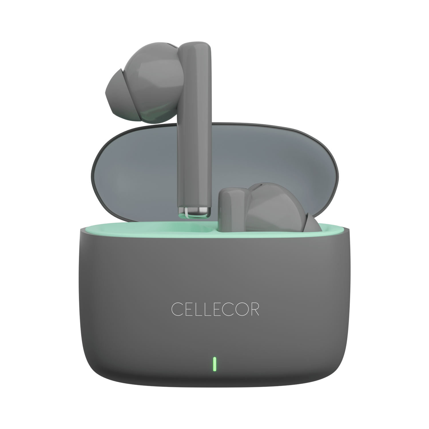 Cellecor BroPods CB11 TWS With 45 Hrs, ENC, 13mm Driver, BT v5.1, Voice Assistant, IPX4 Bluetooth-Grey