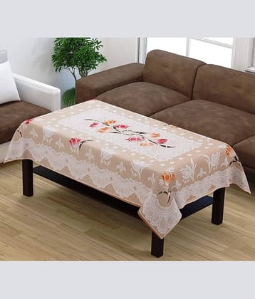 Polyester Printed 4 Seater Rectangular Centre Table Cover Table Cover (152 x 101 cm)-Multicolor