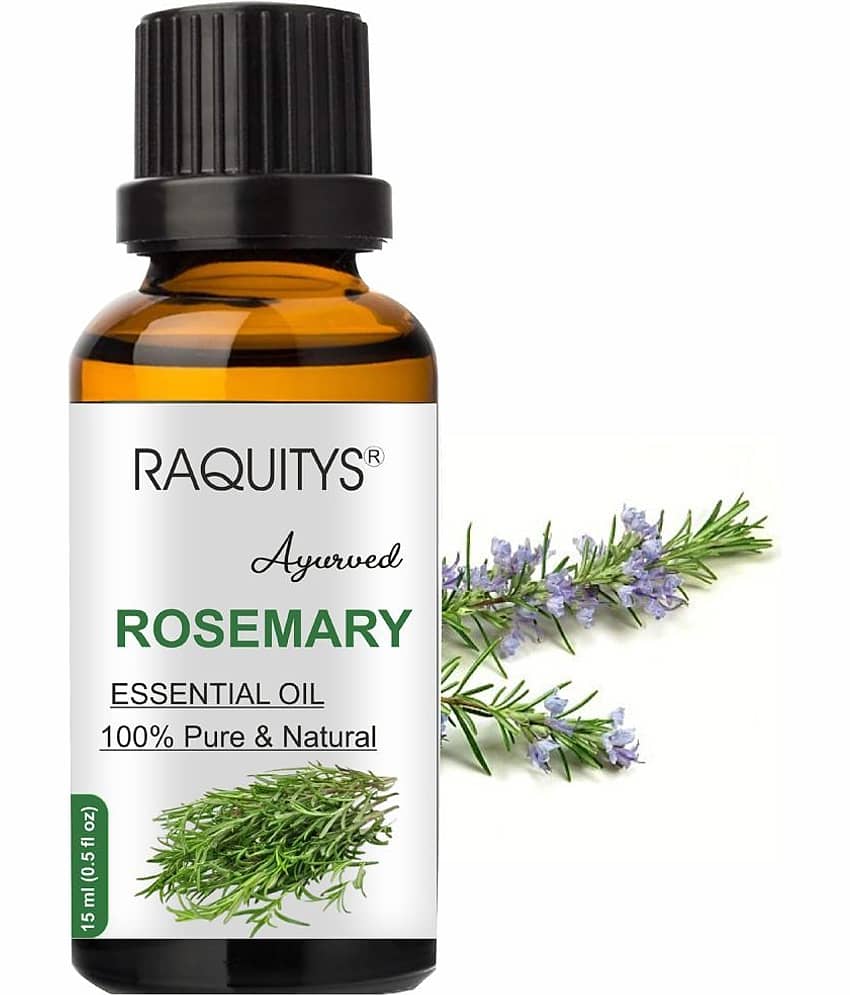 RAQUITYS Rosemary Essential Oil 100% PURE & Natural for Hair Growth 15ML