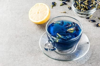 Camellia Twigs Blue Butterfly Pea Flower Tea l Aprajita Flower Herbal Tea l Caffeine free l Antioxidant Rich l Steep as Hot or Cold
