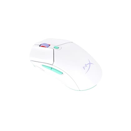 HyperX Pulsefire Haste 2 Core Dual Wireless RGB Gaming Mouse, Up to 12K DPI, HyperX Custom Core Sensor, 70g Lightweight, 100 Hr Battery Life, 1K Hz Polling Rate, 24 Months Warranty - White [8R2E7AA] HyperX Pulsefire Haste 2 Core Dual Wireless RGB Gaming 