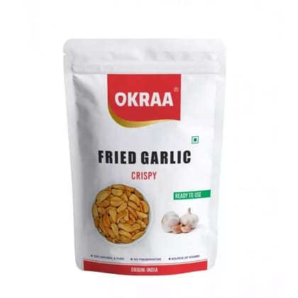 OKRAA  Fried Garlic (Dehydrated Garlic) - 100g