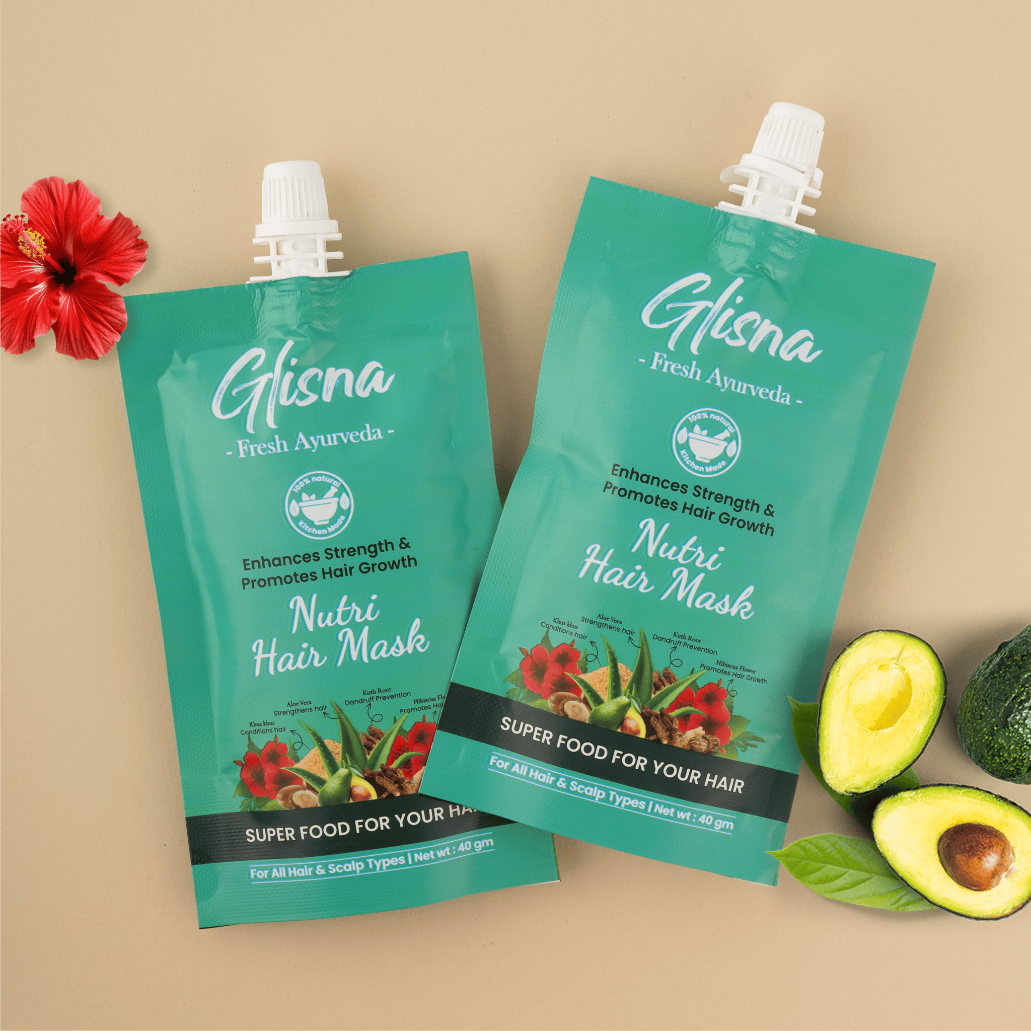 Strengthening Hair Mask-40g x Pack of 2