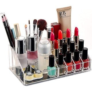 Lipstick Holder, Nail Paint,Nail Polish & Cosmetic Organizer,lipstick stand holder, makeup organizer,Acrylic Makeup Mascara Liner Brush Storage Lipstick Cosmetic Organizer Case Holder