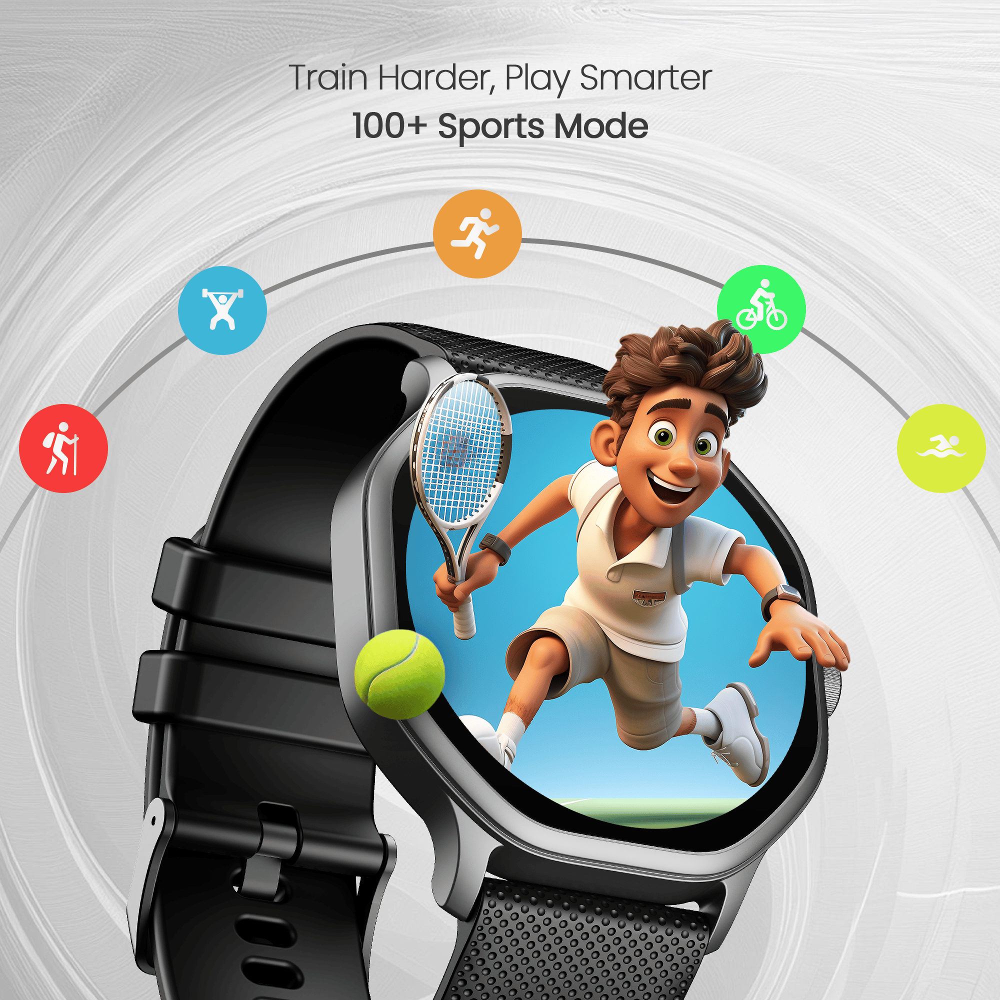 Cellecor E7 Cosmic 1.39" HD OGS Display I BT Calling I AOD Display I smart Watch in  Black