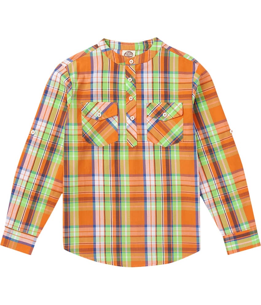 Cub Mcpaws Pack of 1 Boys 100% Cotton Full Sleeves Shirt ( Multicolor )