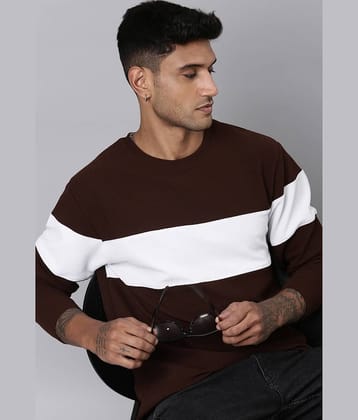 LEWEL Polyester Regular Fit Colorblock Full Sleeves Men's Round T-Shirt - Multicolor ( Pack of 1 )