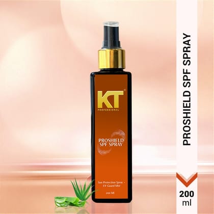 KT Professional Pro Shield UV Protection Spray, UV & Heat Protection, Pollution Shield - 200ml