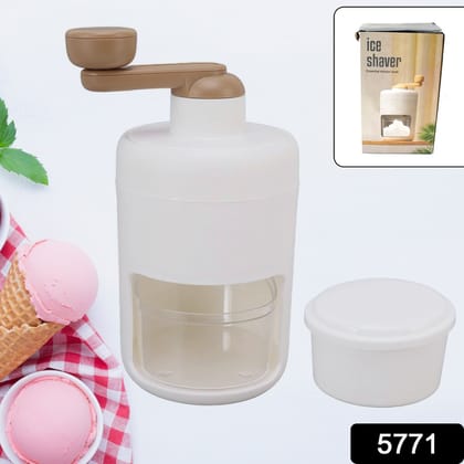 Portable Gola Maker and Ice Crusher | Manual Shaved Ice & Smoothie Machine