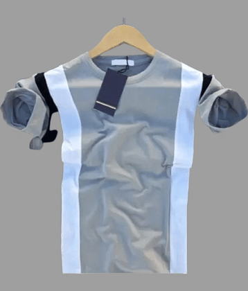 attitude start of fashion Pack of 1 Polyester Regular Fit Men's T-Shirt ( Light Blue )