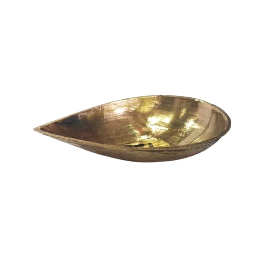 MAYAPURI 4 inches Handmade Pital Pradip, Pure Brass Diya/Pradeep for Daily Usage