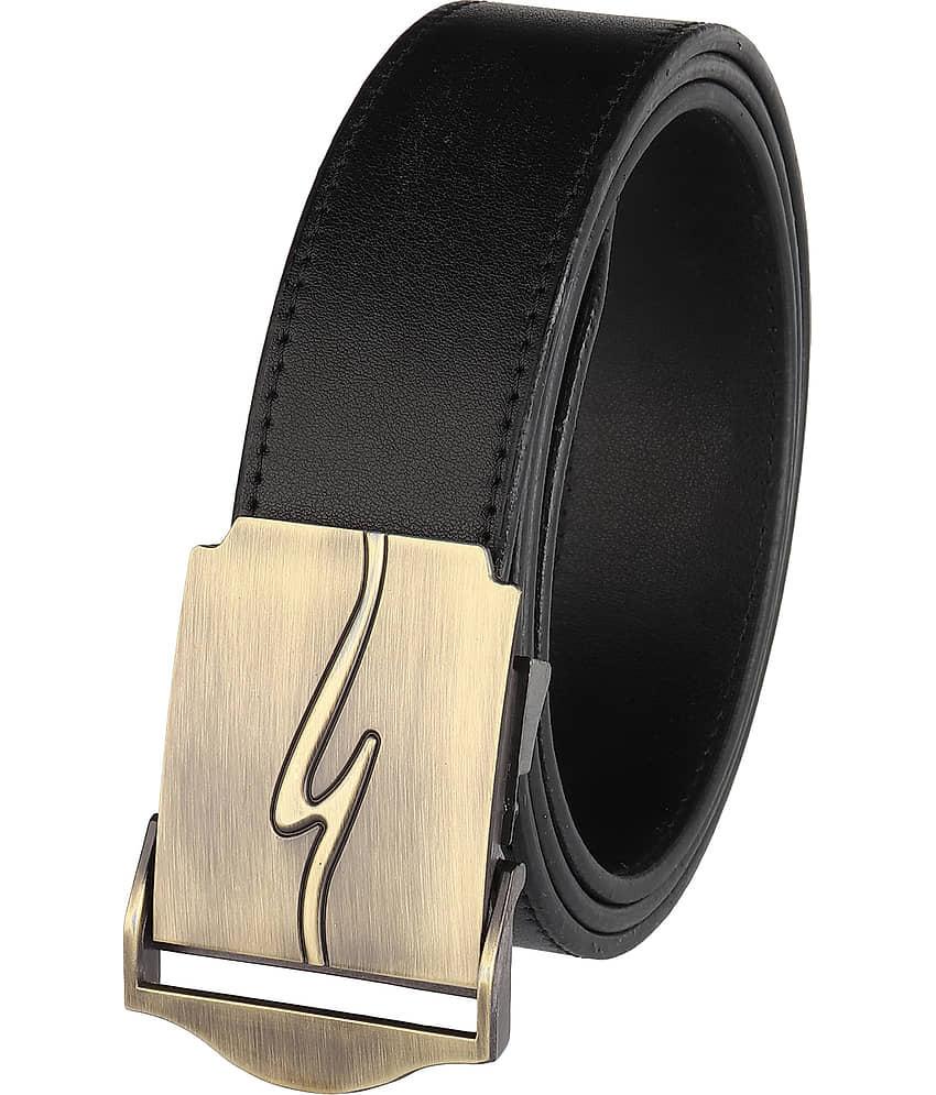 Loopa Black PU Formal Belt Pack of 1