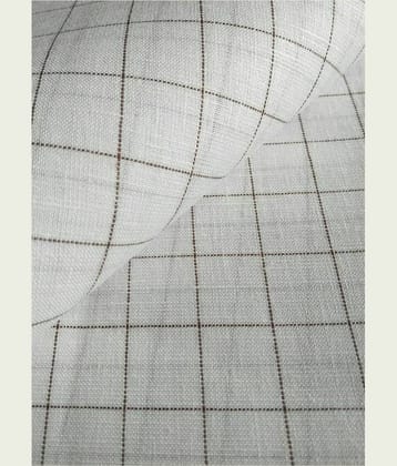 Makhanchor White Linen Men's Unstitched Shirt Piece ( Pack of 1 )