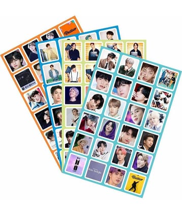 BTS Army Net Image Vinyl Switch Board Sticker - Pack of 4