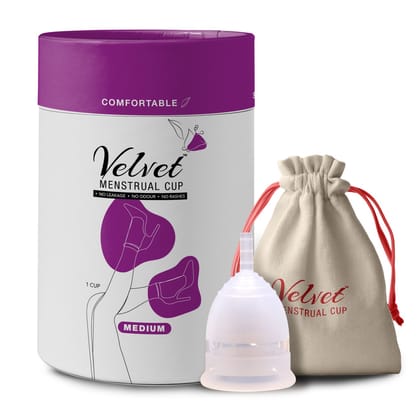 Velvet Reusable Menstrual Cup Medium