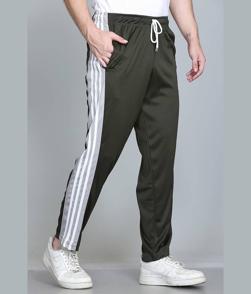 HVBK Olive Green Polyester Men's Trackpants ( Pack of 1 )