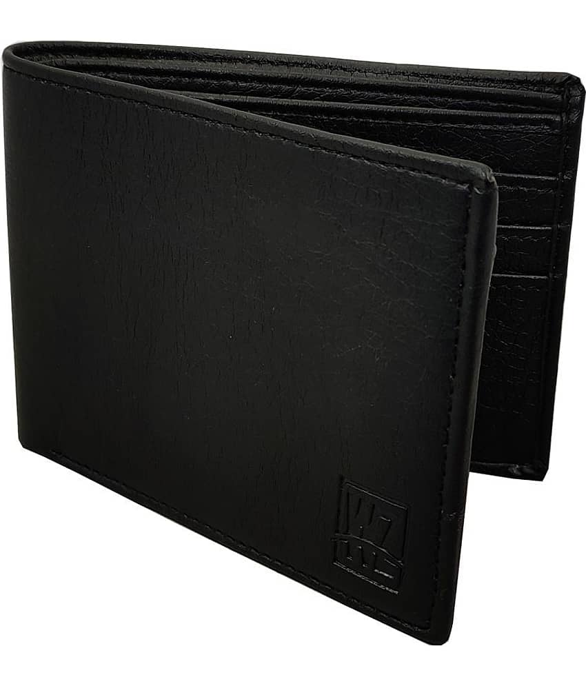 WENZEST PU Black Formal Short Wallet