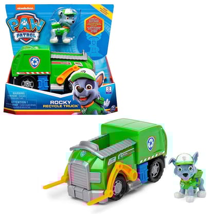 Paw Patrol, Rocky's Recycle Truck Vehicle For Kids 3 Years and Above