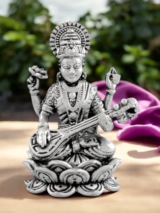 Pure Silver Sarswati Idol-20 gm