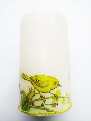 White Pillar Candles unscented 2 by 2 Inches