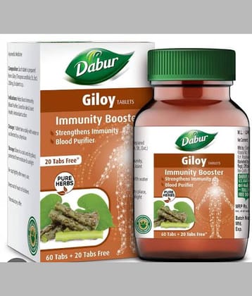 Dabur DABUR GILOY TABLETS 60+20 TABS ( PACK OF 3)