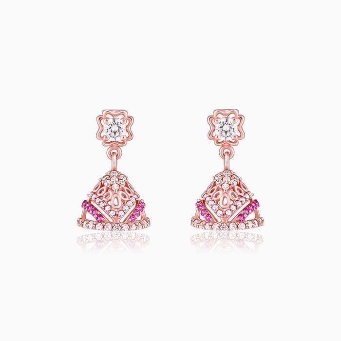 Rose Gold Flaunt Love Jhumki