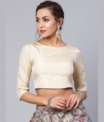 Juniper - Light Blue Silk Women's Crop Top ( Pack of 1 )